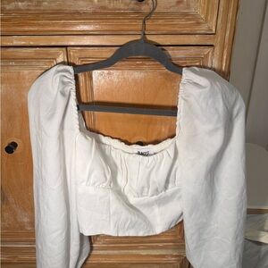 Princess Polly White Puff Sleeve Blouse